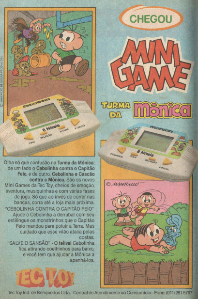 Mini-Game (Tec Toy) - 1991 - Propagandas Históricas